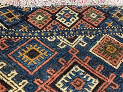 Antique Shahsavan Soumak Kilim Rug c 1900s A Pair