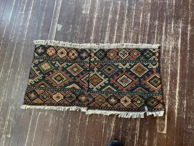 Antique Shahsavan Soumak Kilim Rug c 1900s A Pair