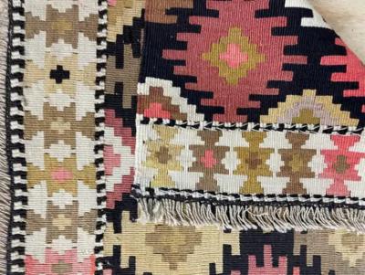 Antique Shahsavan Soumak Kilim Rug c 1900s A Pair