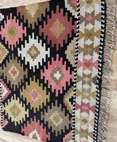 Antique Shahsavan Soumak Kilim Rug c 1900s A Pair