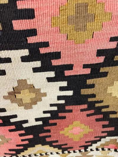 Antique Shahsavan Soumak Kilim Rug c 1900s A Pair