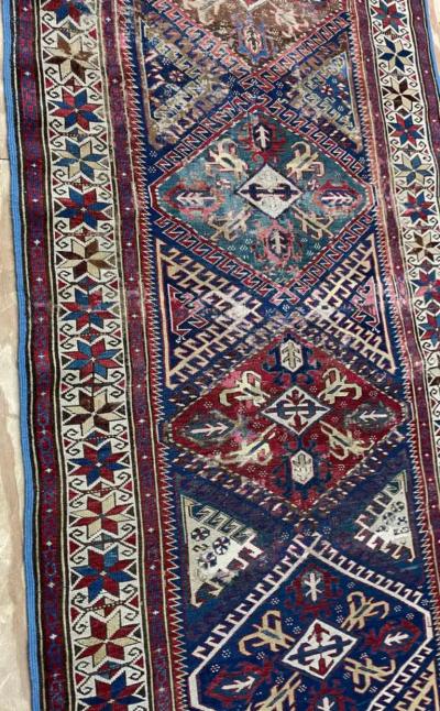 Antique Shirvan Caucasian Runner AS IS