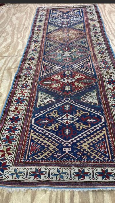 Antique Shirvan Caucasian Runner AS IS