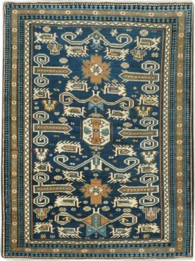 Antique Shirvan Perpedil Rug 3 2 x 4 0 