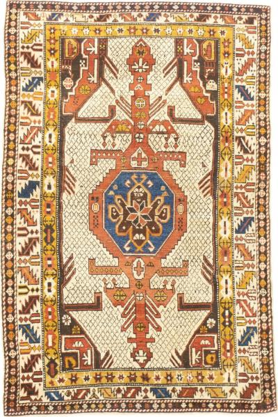 Antique Shirvan Rug 3 10 x 5 10 