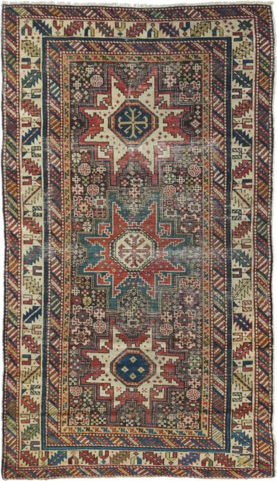 Antique Shirvan Rug 3 3 x 5 9 