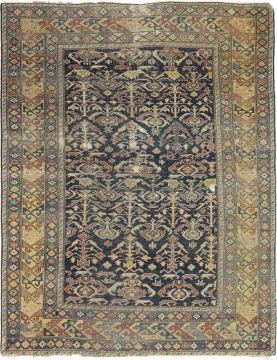 Antique Shirvan Rug 4 3 x 5 5 