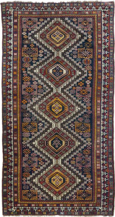 Antique Shirvan Rug 4 5 x 9 0 