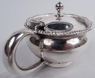 Antique Shreve Crump Low Classical Sterling Silver Mustard Pot