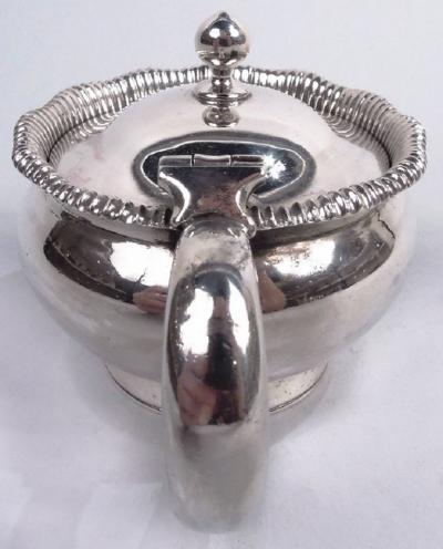 Antique Shreve Crump Low Classical Sterling Silver Mustard Pot