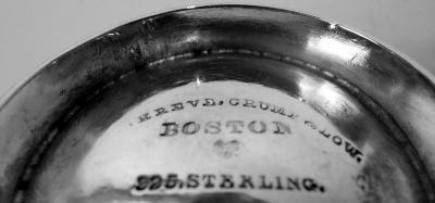 Antique Shreve Crump Low Classical Sterling Silver Mustard Pot