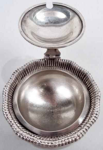 Antique Shreve Crump Low Classical Sterling Silver Mustard Pot