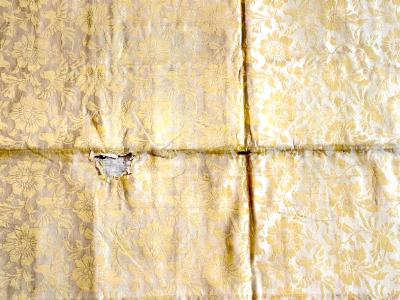 Antique Silk Kesa Monks Patched Robe Meiji Period