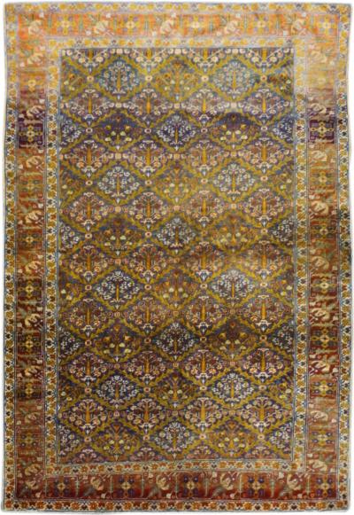 Antique Silk Sivas Rug 3 10 x 5 7 