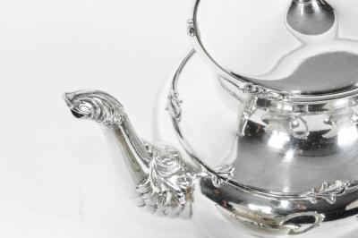 Antique Silver Plate 4 Piece Tea Service