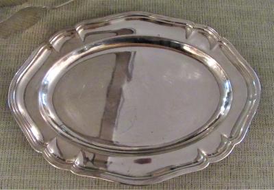 Antique Silver Plated Asparagus Serving Set