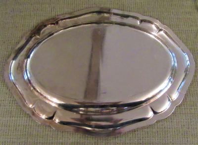 Antique Silver Plated Asparagus Serving Set