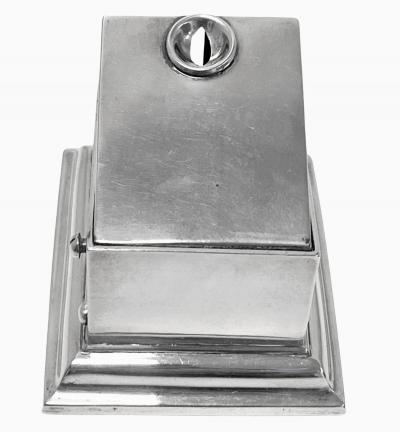 Antique Silver Table or Desk Cigar Cutter London 1903 W H Webber