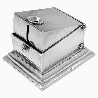 Antique Silver Table or Desk Cigar Cutter London 1903 W H Webber