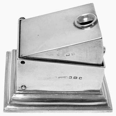 Antique Silver Table or Desk Cigar Cutter London 1903 W H Webber