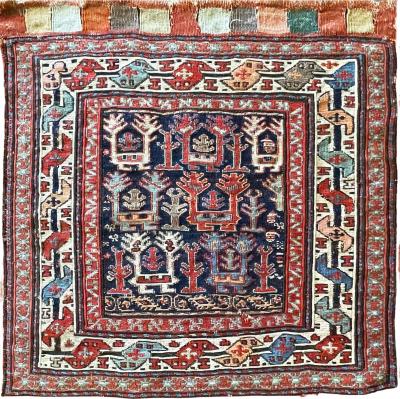 Antique Soumak Caucasian Kilim Rug Bag