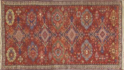 Antique Soumak Kilim Caucasian Rug