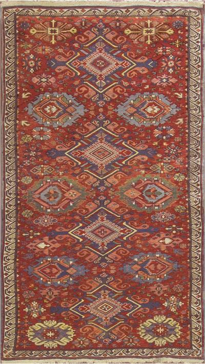 Antique Soumak Kilim Caucasian Rug