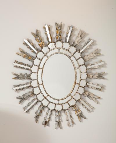 Antique Spanish Colonial Oval Mirror