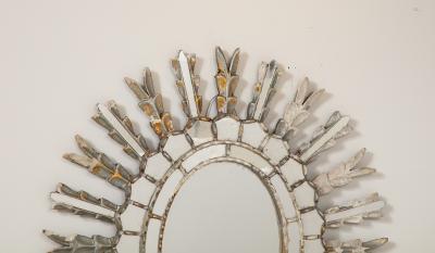 Antique Spanish Colonial Oval Mirror