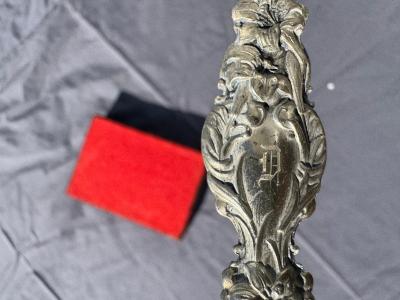 Antique Sterling Silver 6 Etched Spoon