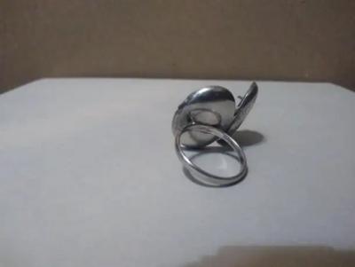 Antique Sterling Silver Locket Ring