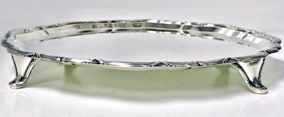 Antique Sterling Silver Salver Tray 1906 by J J Maxfield Ltd 
