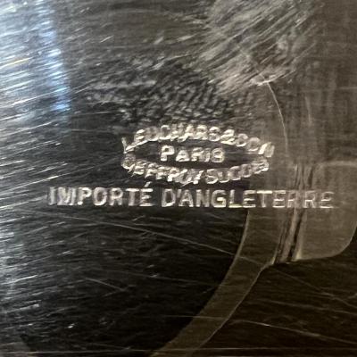 Antique Sterling Silver and Crystal Box by Leuchars Son