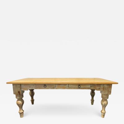 Antique Style Pine Farm Table