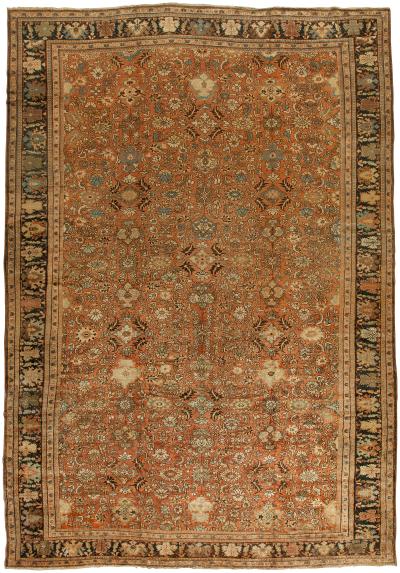 Antique Sultanabad Brown Rug