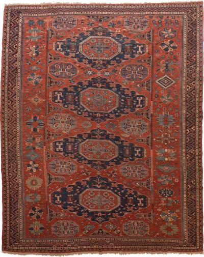 Antique Sumak Rug 7 10 x 9 10 