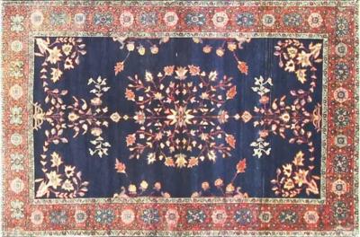 Antique Super Fine Feraghan Sarouk Rug 31 x 48