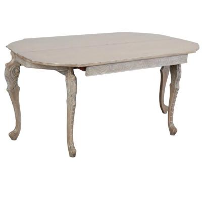 Antique Swedish Console Table W Silver Leaf Details