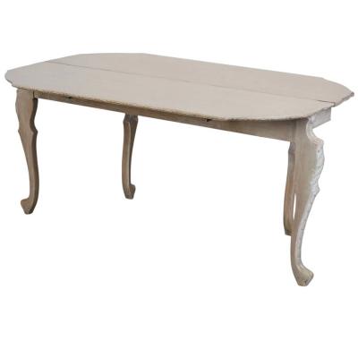 Antique Swedish Console Table W Silver Leaf Details