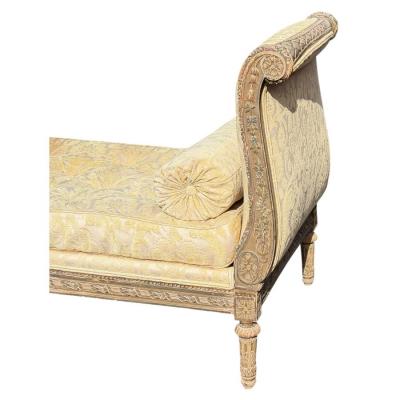 Antique Swedish R camier Style Chaise Daybed Sofa