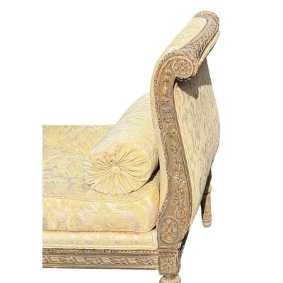 Antique Swedish R camier Style Chaise Daybed Sofa