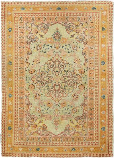 Antique Tabriz Haji Jalili Rug 4 4 x 6 4 