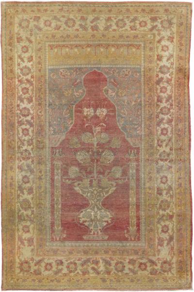Antique Tabriz Rug 4 3 x 6 4 