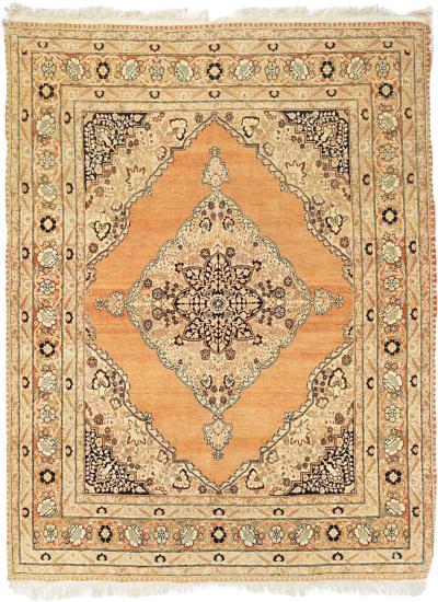 Antique Tabriz Rug 4 5 x 6 0 