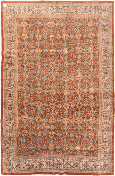 Antique Tabriz Rug 6 9 x 10 3 
