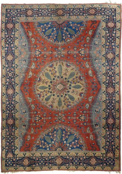 Antique Tabriz Rug 7 4 x 10 6 
