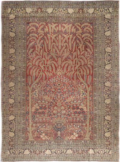 Antique Tabriz Rug 8 3 x 11 4 
