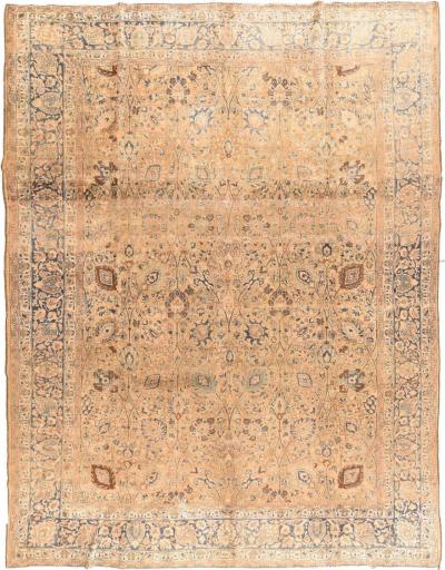 Antique Tabriz Rug 9 6 x 12 7 