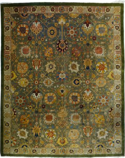 Antique Tabriz Rug 9 7 x 11 11 