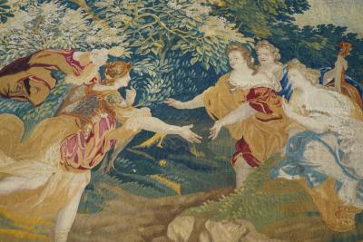 Antique Tapestry 9 4 x 14 10 